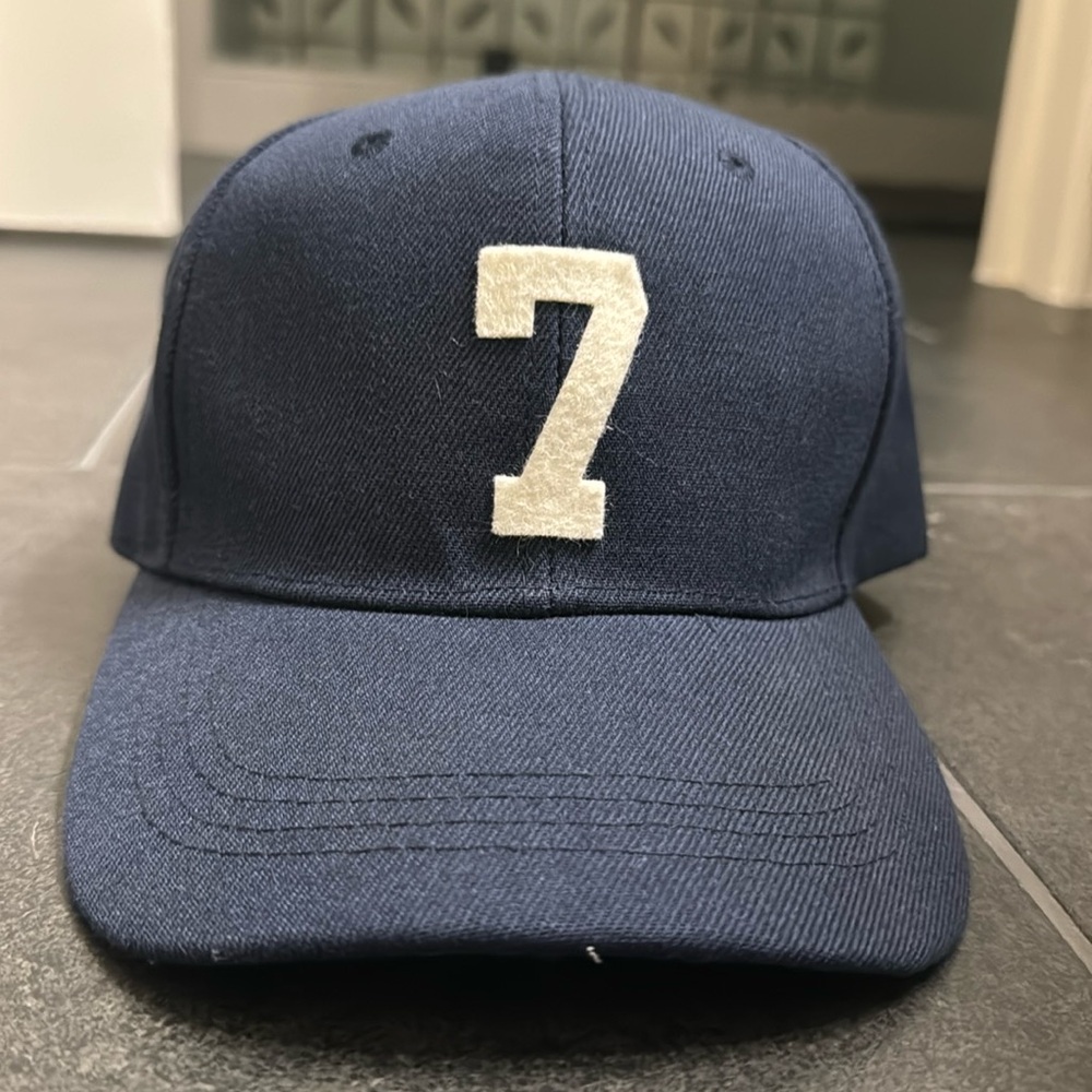 Navy number 7 Truckers hat